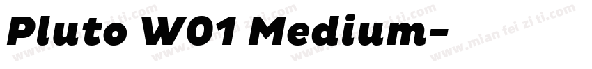 Pluto W01 Medium字体转换
